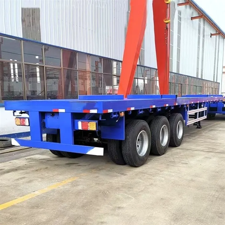 3-osovinska proširiva prikolica s ravnom platformom