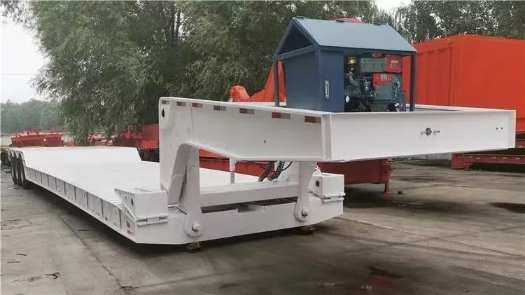 80T Lowboy Gooseneck Trailer with Dolly supplier 80T Lowboy Gooseneck Trailer with Dolly supplier