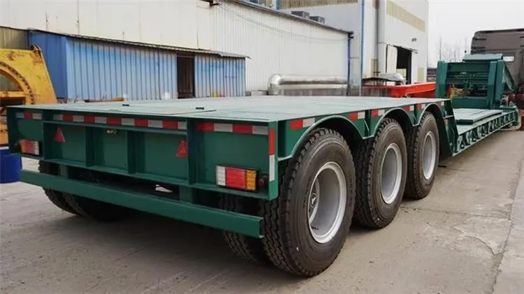 80 Ton Lowbed Trailer with Front Loading manufacture 80 Ton Lowbed Trailer with Front Loading manufacture