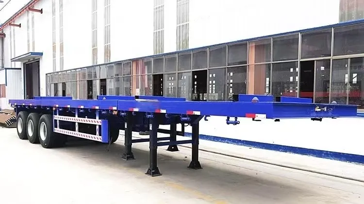 3 Axle Extendable Flatbed Trailer manufacture 3 Axle Extendable Flatbed Trailer manufacture