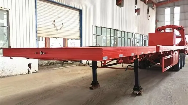 Tri Axle Extendable Flatbed Semi Trailer manufacture Tri Axle Extendable Flatbed Semi Trailer manufacture