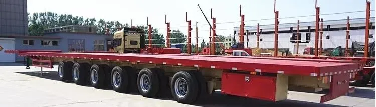 6 Axle Extendable Telescopic Trailer manufacture 6 Axle Extendable Telescopic Trailer manufacture