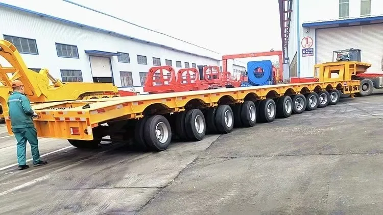 10 Axle Extendable Wind Tower Trailer manufacture 10 Axle Extendable Wind Tower Trailer manufacture