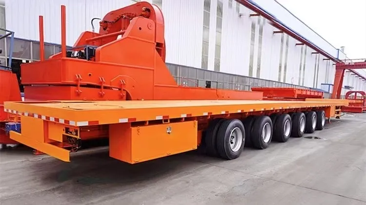 6 Axle Expandable 80 Tonne Low Bed Trailer manufacture 6 Axle Expandable 80 Tonne Low Bed Trailer manufacture