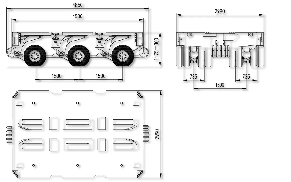 3 LINES MODULAR TRAILER 3 LINES MODULAR TRAILER