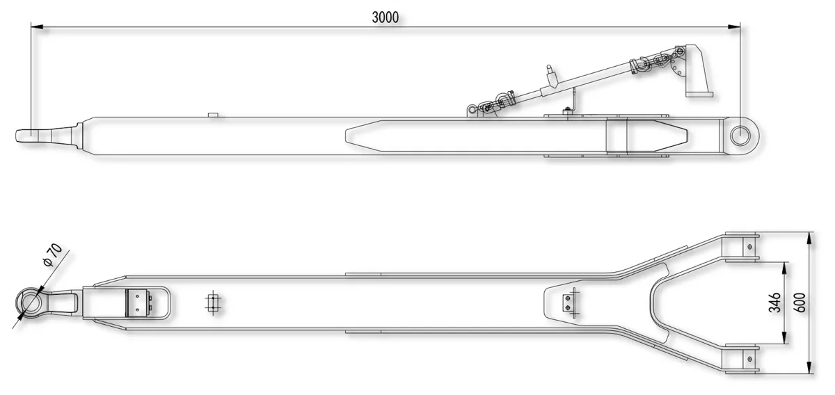 3m towing bar, towing ring hole diameter 70mm, towing ring is detachable 3m towing bar, towing ring hole diameter 70mm, towing ring is detachable