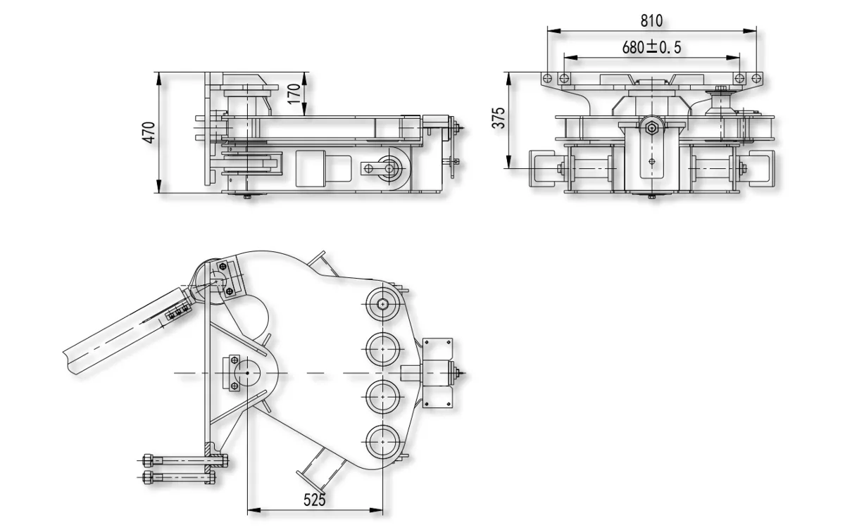 Two-row bogie Two-row bogie