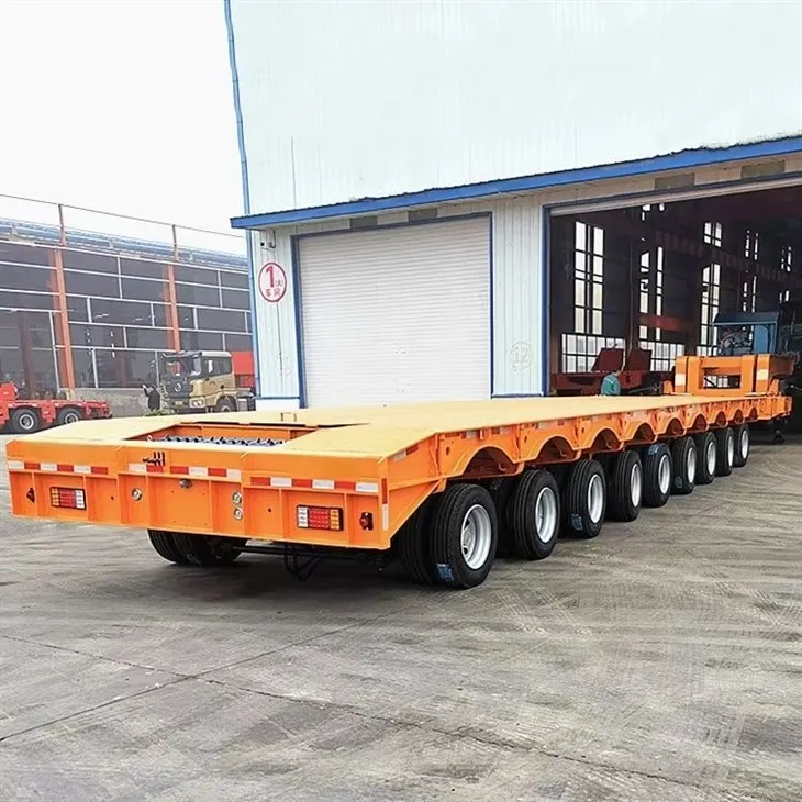 Teleskopska prikolica od 9 osovine vjetrobrana