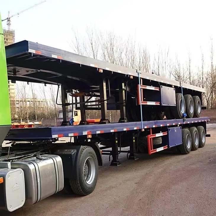 Produžne prikolice s ravnim platformama 3 osovine